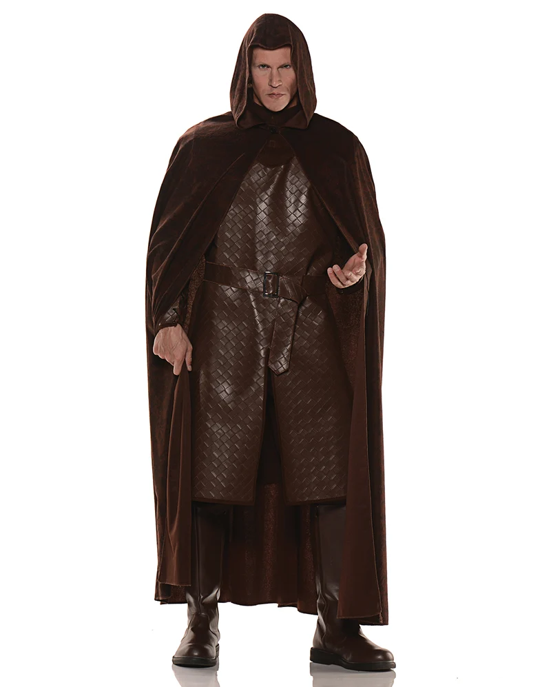 Mittelalter Umhang im Wildleder-Look braun