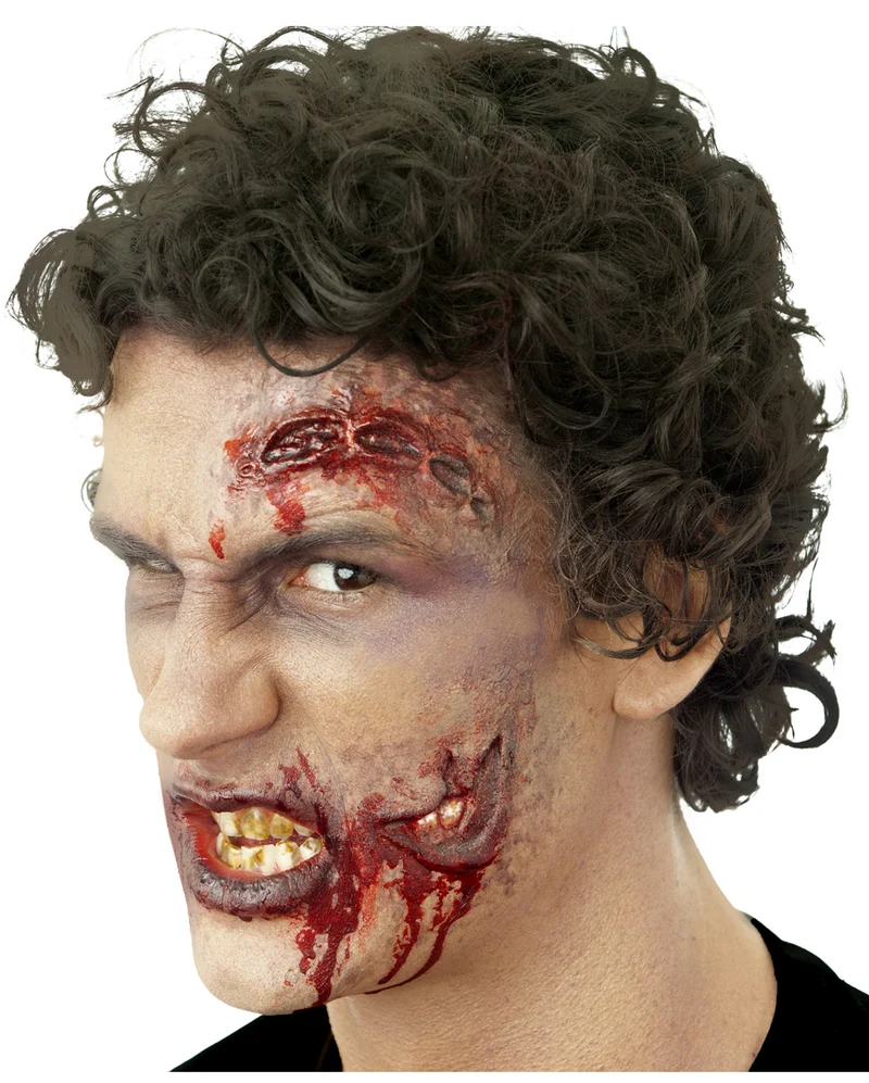 Klaffende Zombie Wunde