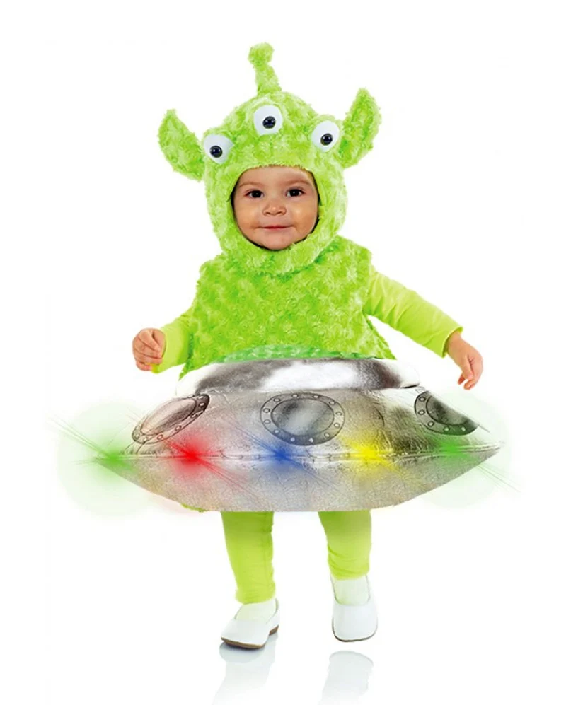 Alien & Ufo mit LED´s Kleinkinderkostüm