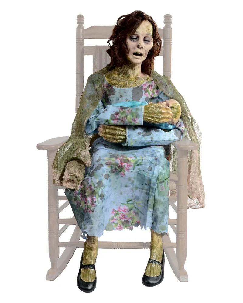 Zombie Mama & Baby Halloween Animatronic