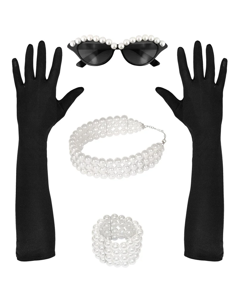 Kostüm Zubehör Set Miss Golightly 4 tlg.