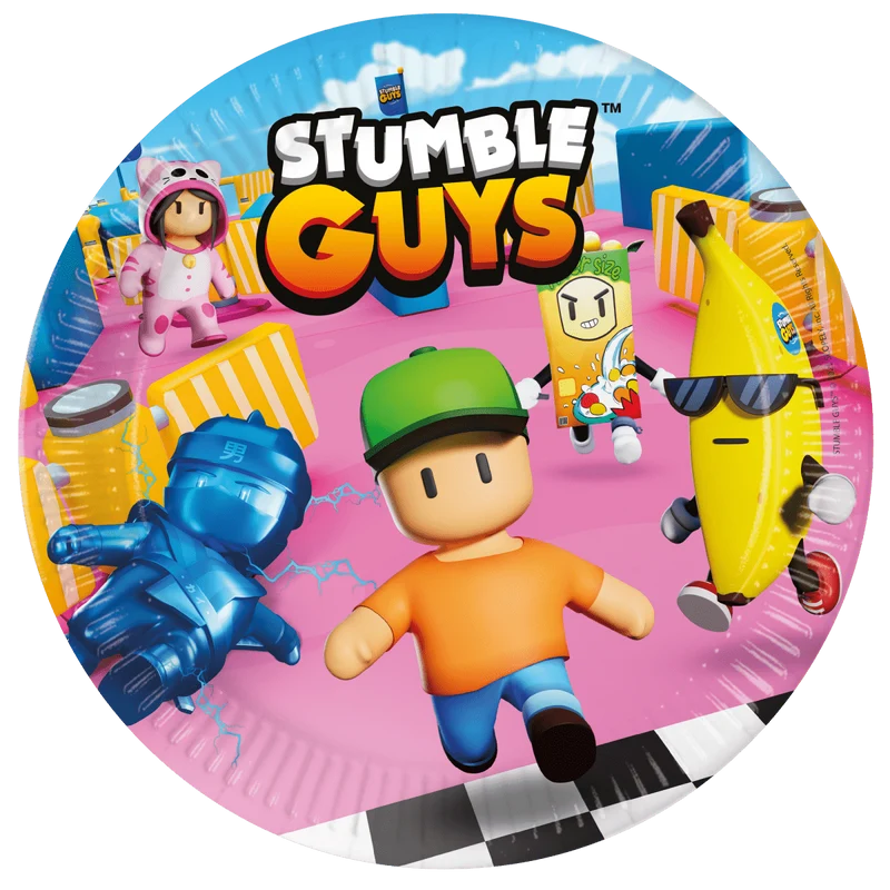 Stumble Guys Teller 23cm 8Stück