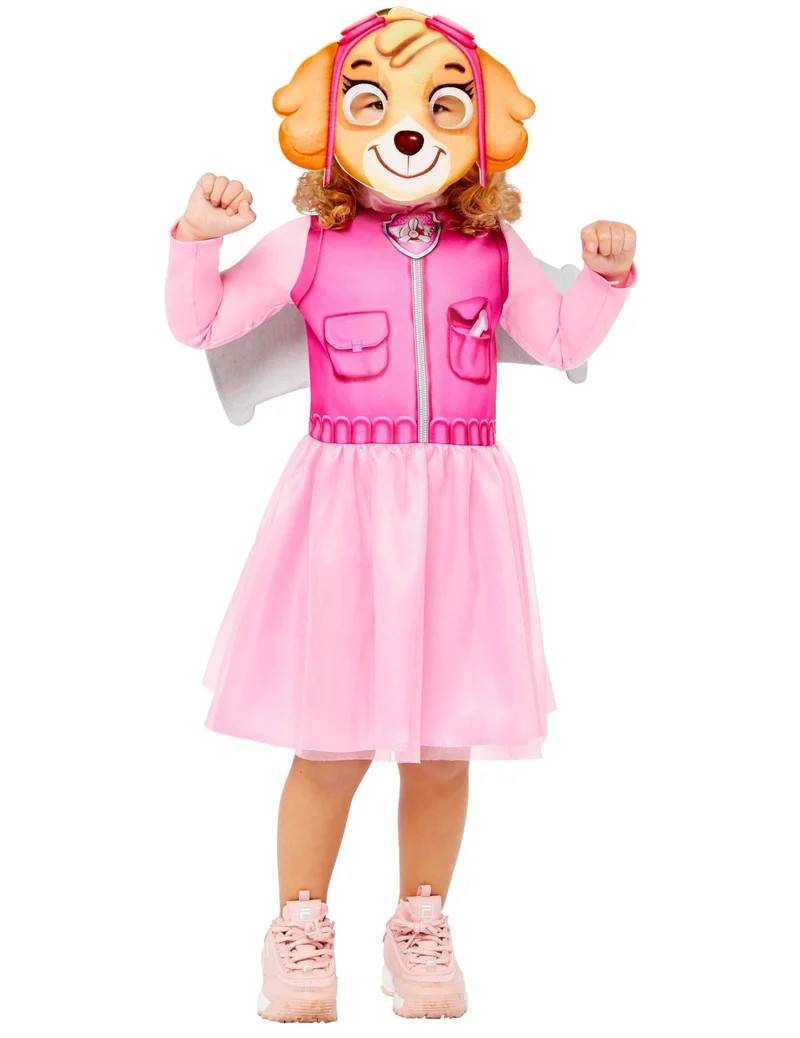Skye™ Paw Patrol Kostüm für Mädchen Lizenz-Verkleidung rosa-hellbraun