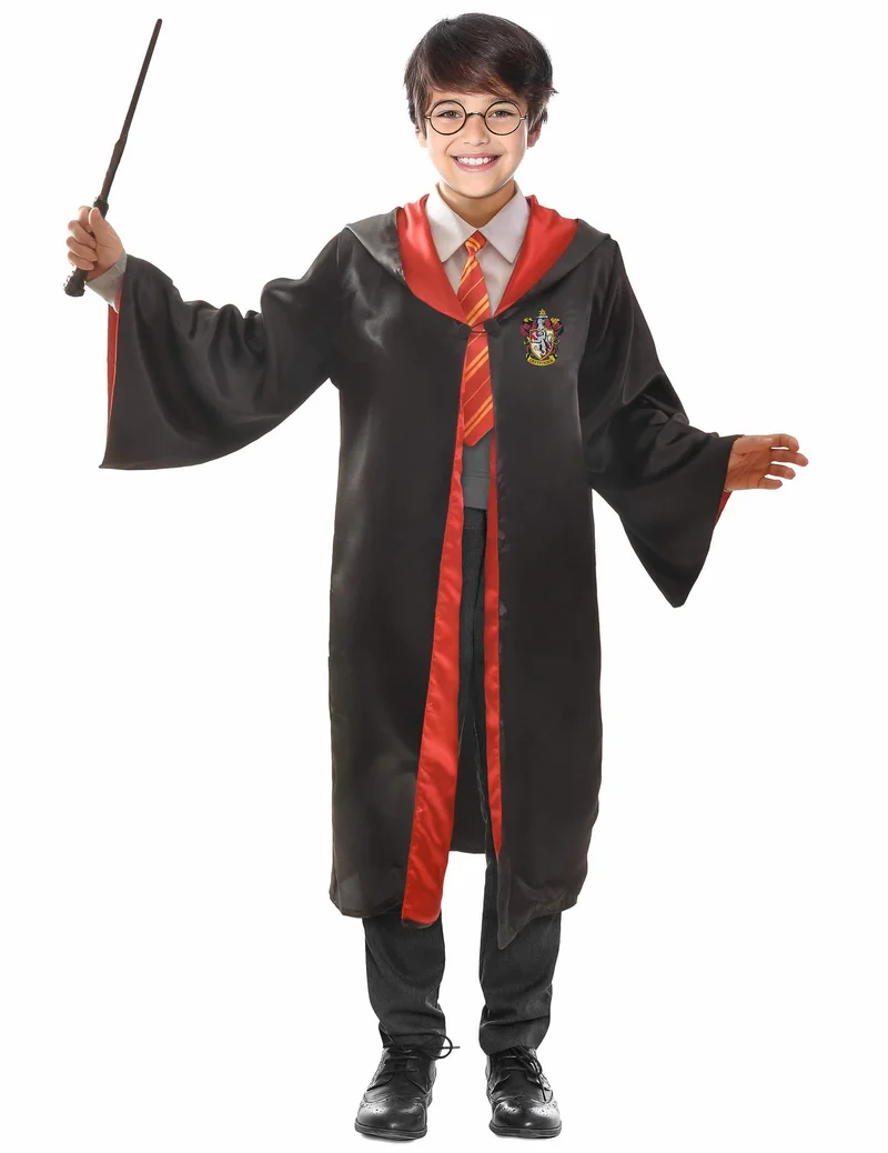 Offizielles Harry Potter™-Kostüm für Kinder Lizenz-Verkleidung schwarz-rot-gelb