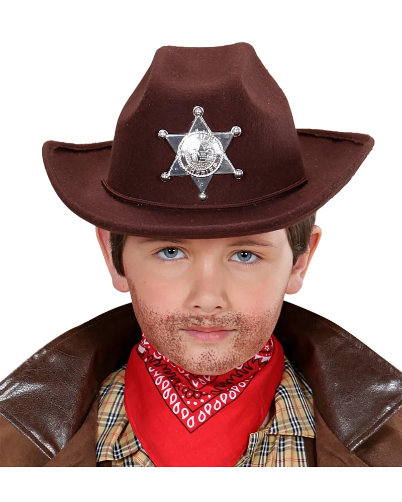Brauner Cowboy Hut für Kinder