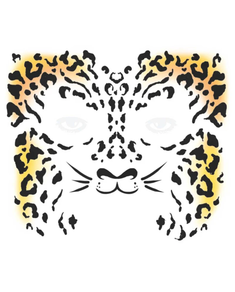 Gesichtstattoo Gepard