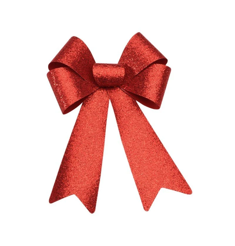 Rote Schleife Glitter 39cm
