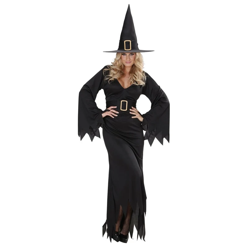 Halloween Kleid Schwarze Hexe