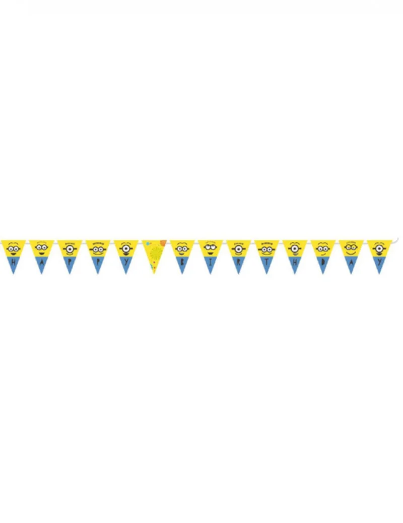Minions™ Wimpelgirlande Happy Birthday 330 cm
