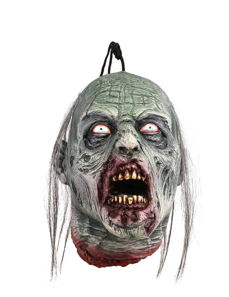 Hängende Zombie Kopf Dekoration, 25 cm