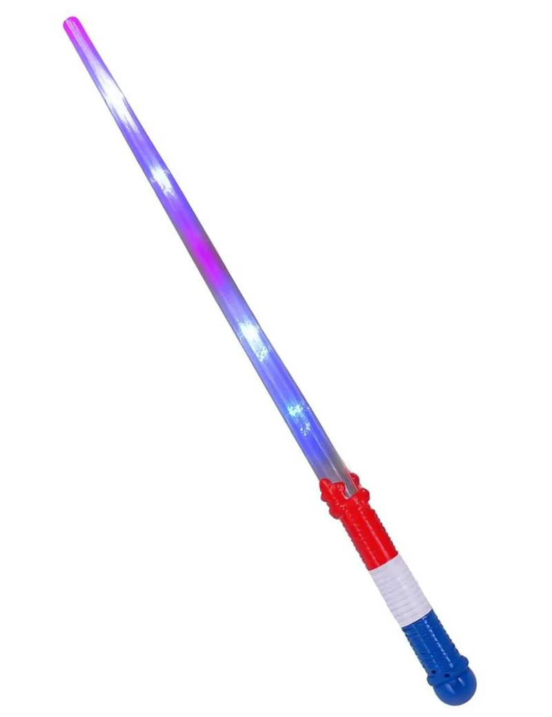 Dreifarbiges Lichtschwert 65 cm