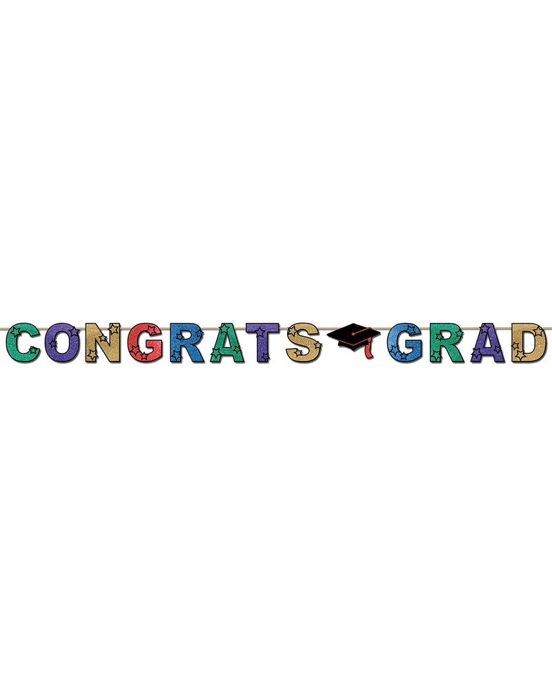 Funkelnder Congrats Grad Banner