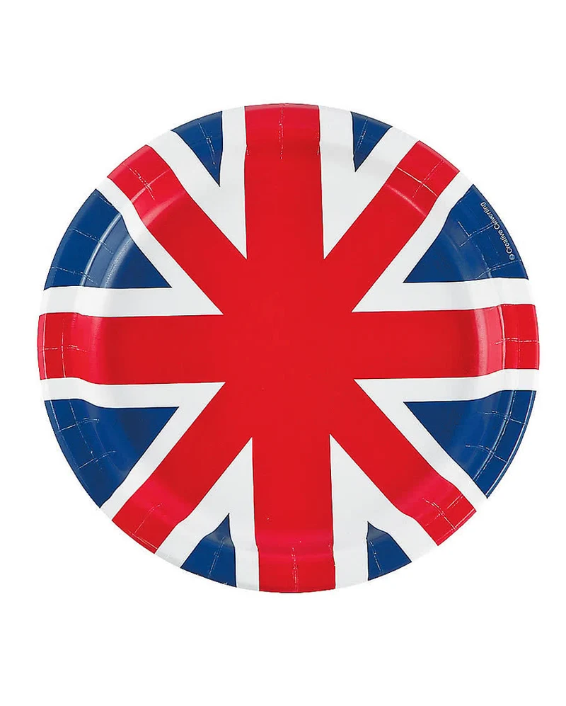 Union Jack Tellerset 8 St.