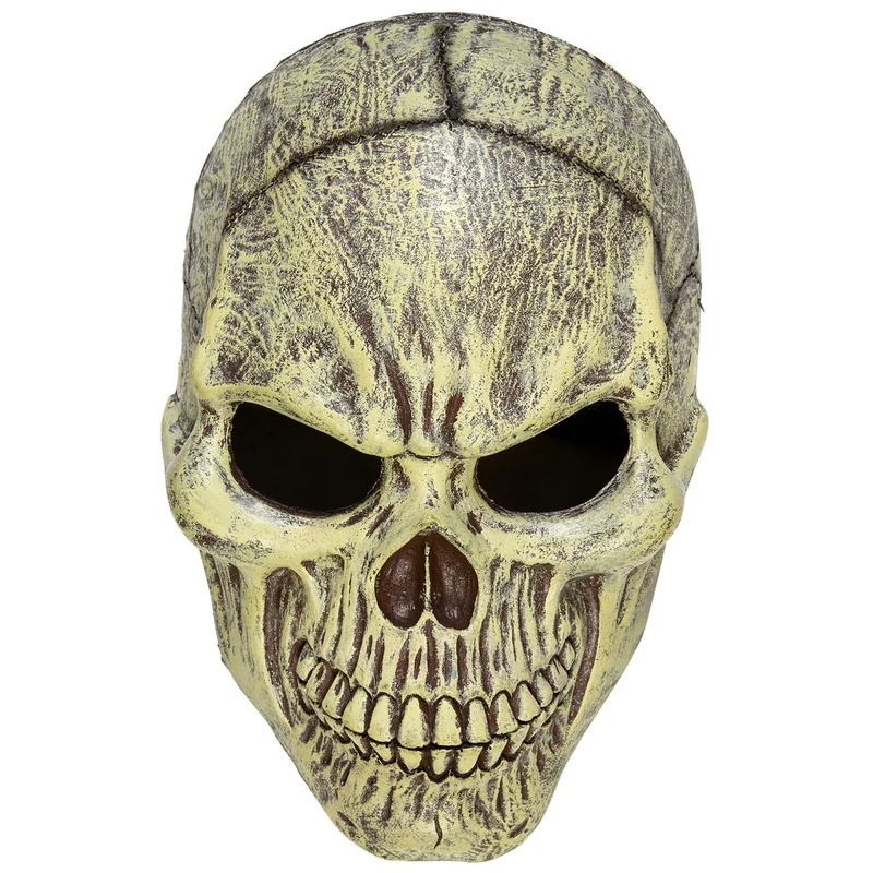 Halloween Maske Beige Totenkopf