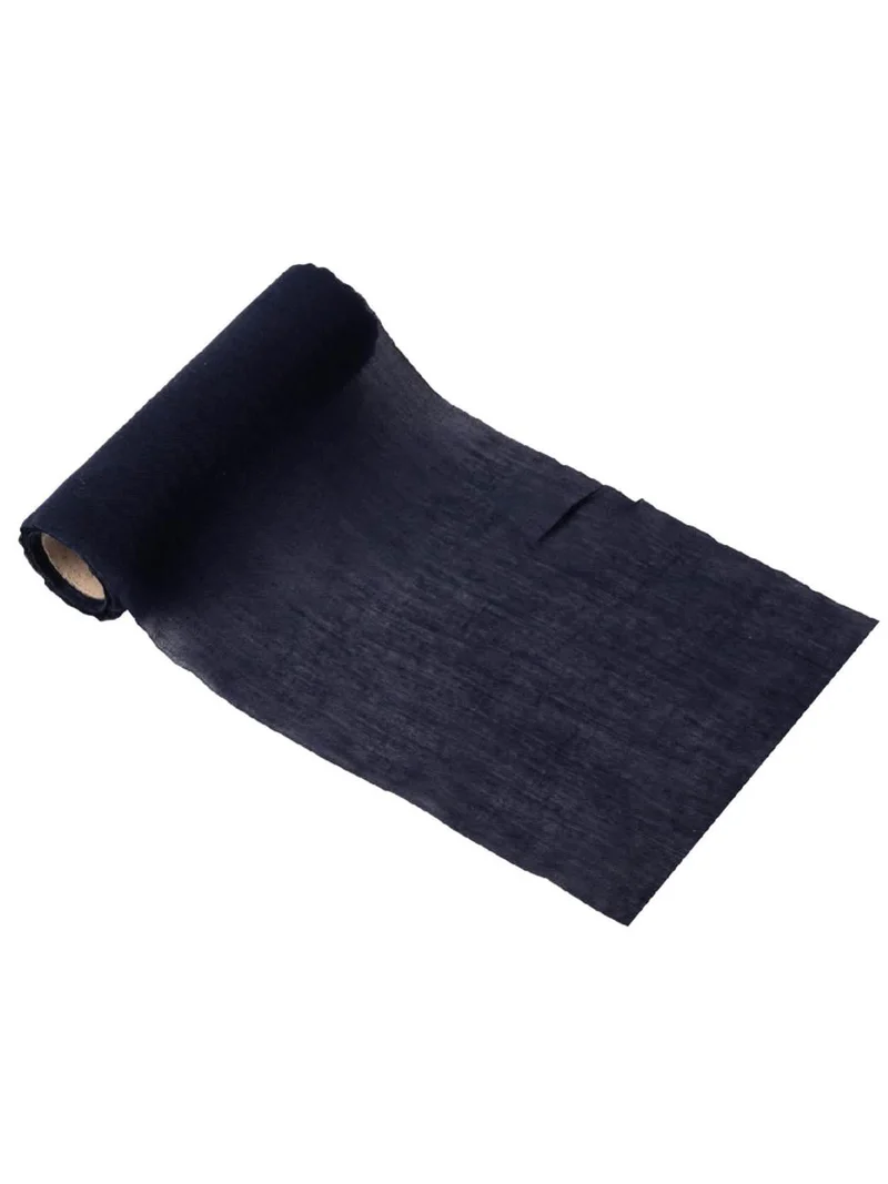 Marineblauer Musselin-Tischläufer 14 cm x 5 m schick für Hochzeiten