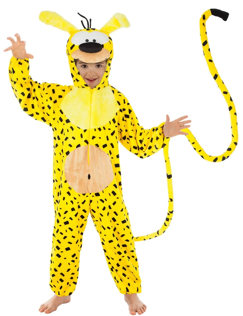 Marsupilami™ Tierkostüm für Kinder gelb-schwarz