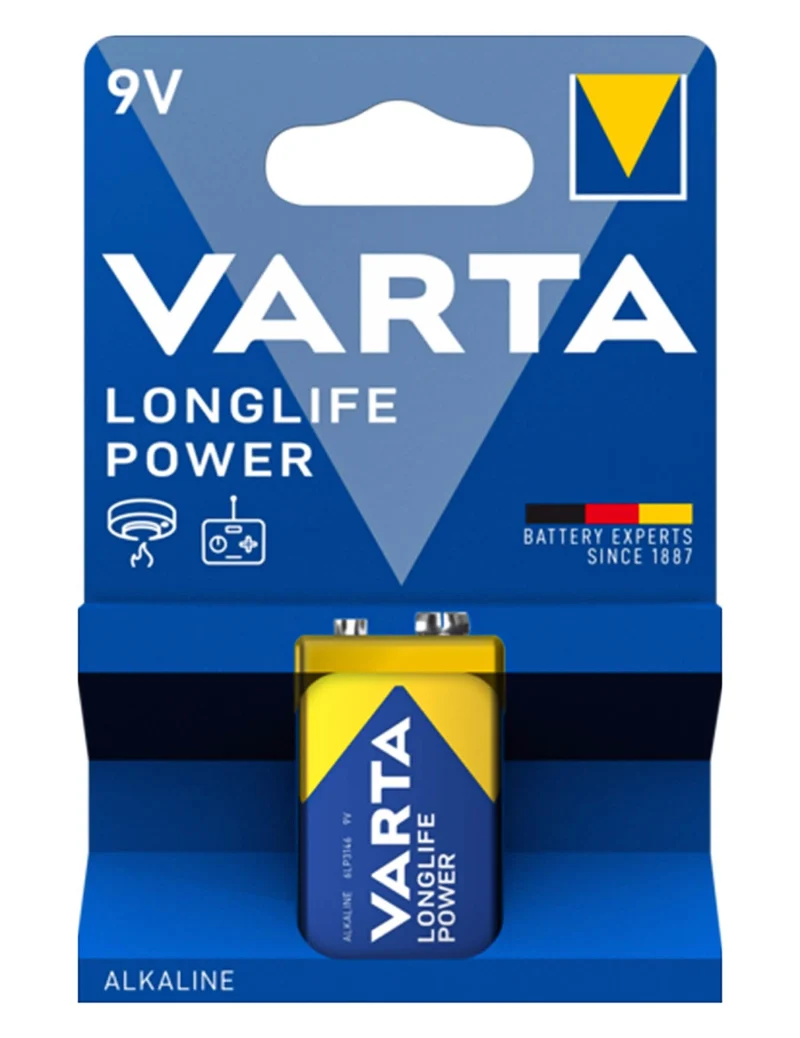 1 Batterie LONGLIFE POWER 6LR61/9V