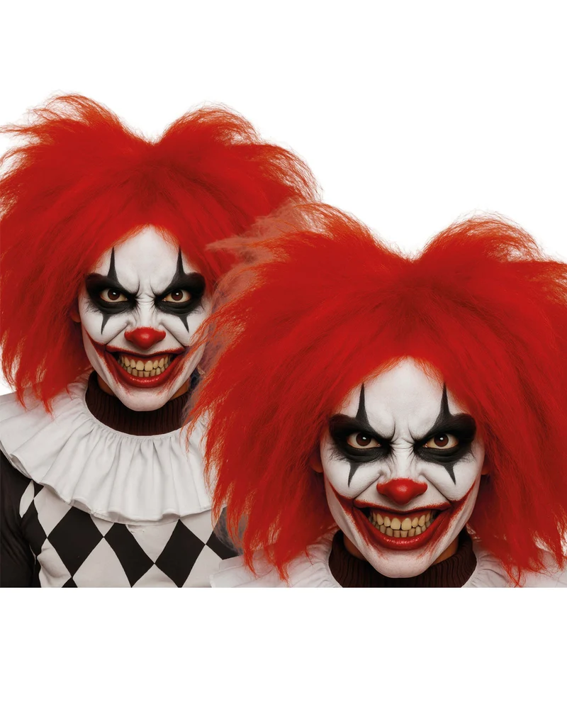 Rote Strubbel Clown Perücke