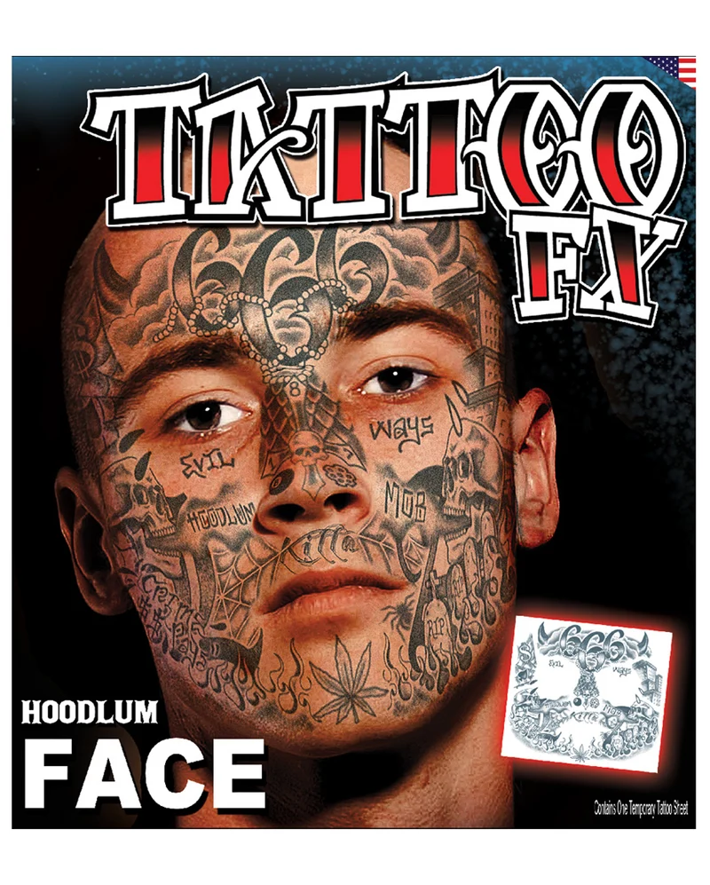 Gang Member Gesichtstattoo