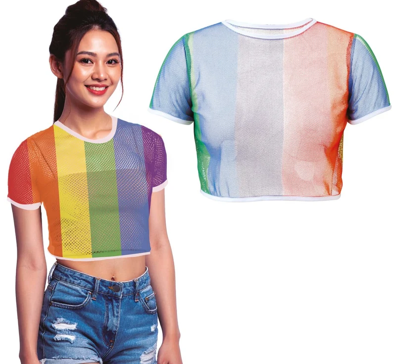 Regenbogen Shirt Mesh