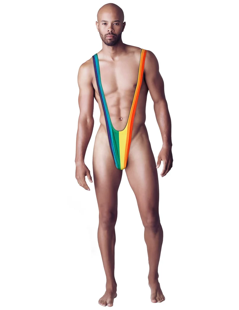 Regenbogen Mankini für Erwachsene