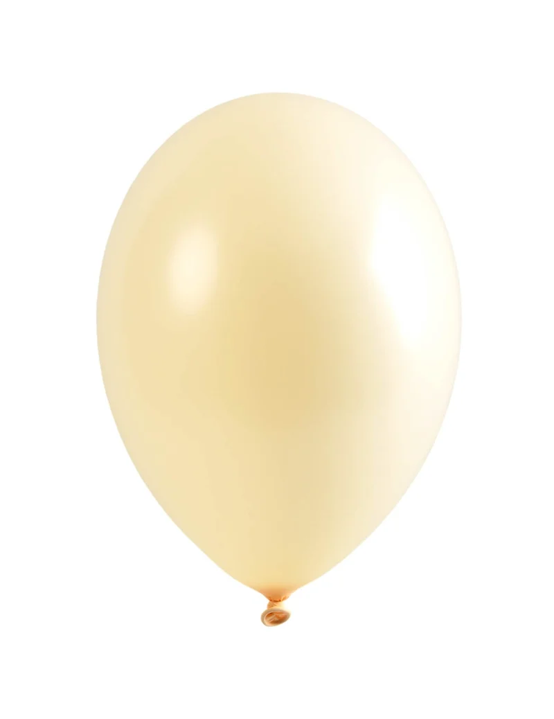 6 elfenbeinfarbene Luftballons