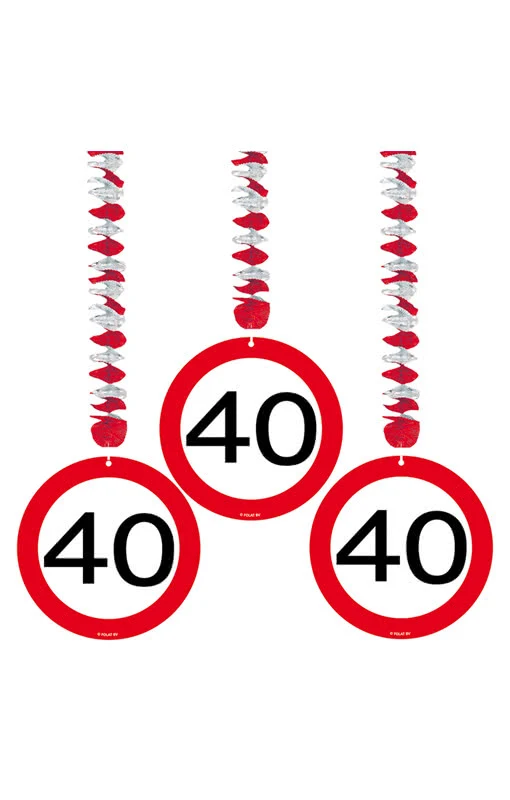 Rotorspirale Verkehrsschild 40