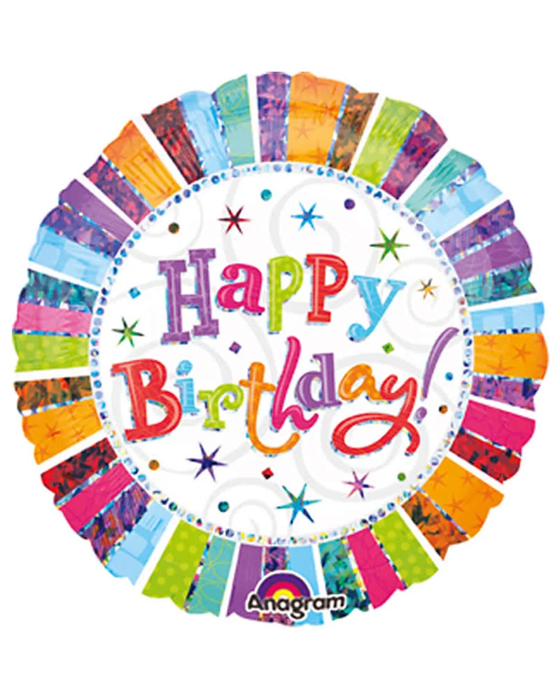 Runder Happy Birthday Ballon
