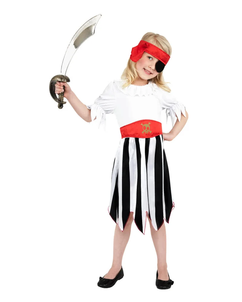 Kleine Piratin Kinderkostüm