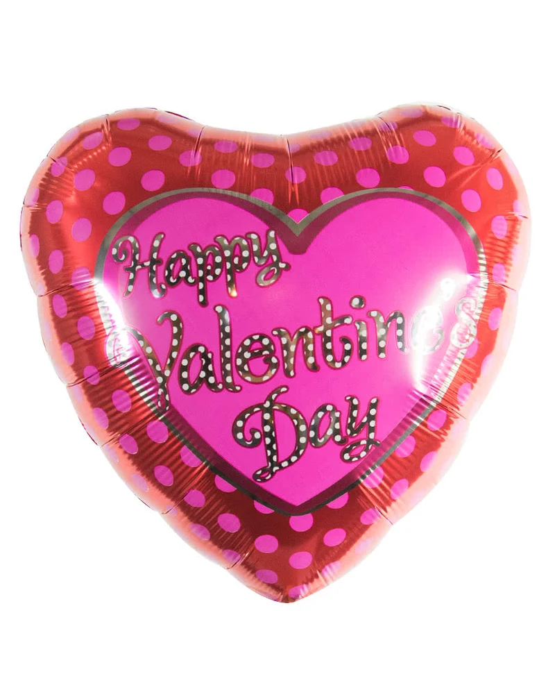 Valentinstag Folienballon mit Punkten