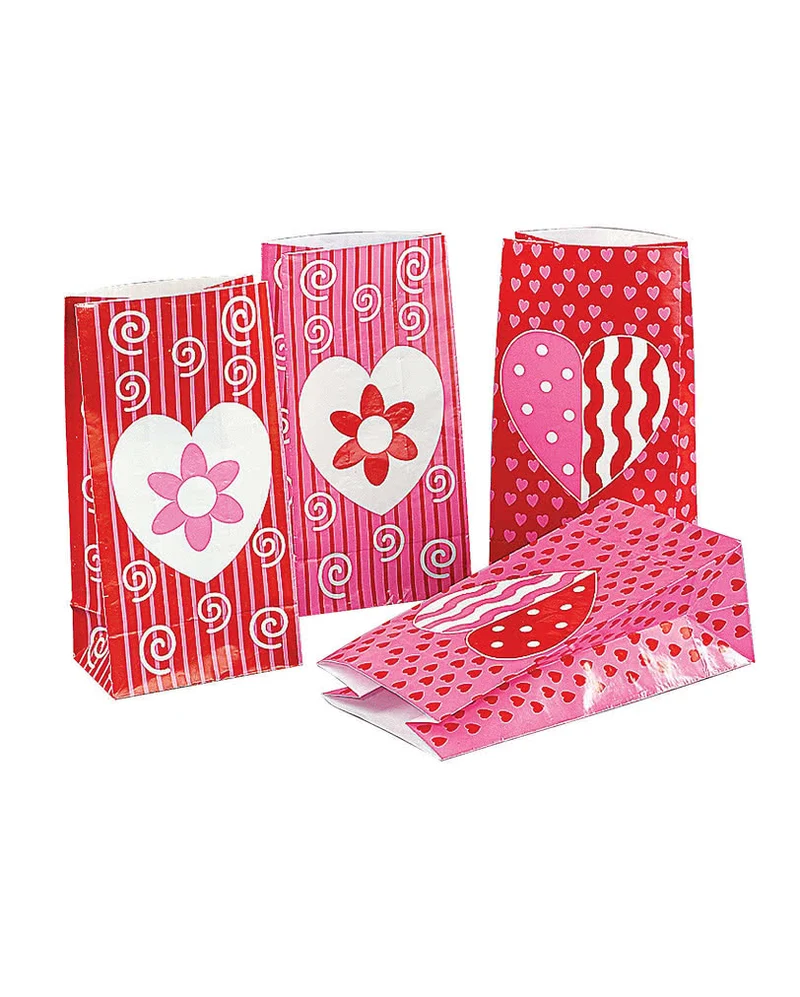 Valentinstag Papiertüten 12 Stück