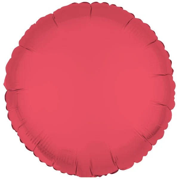 Roter Heliumballon Neon Leer 43cm