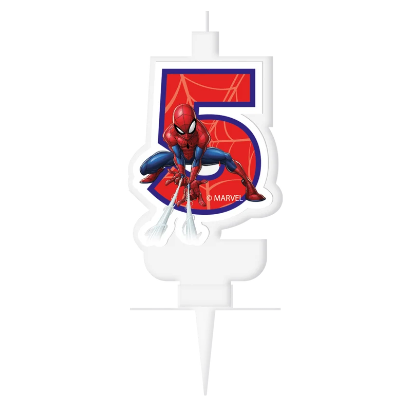 5 Jahre Kerze Spiderman