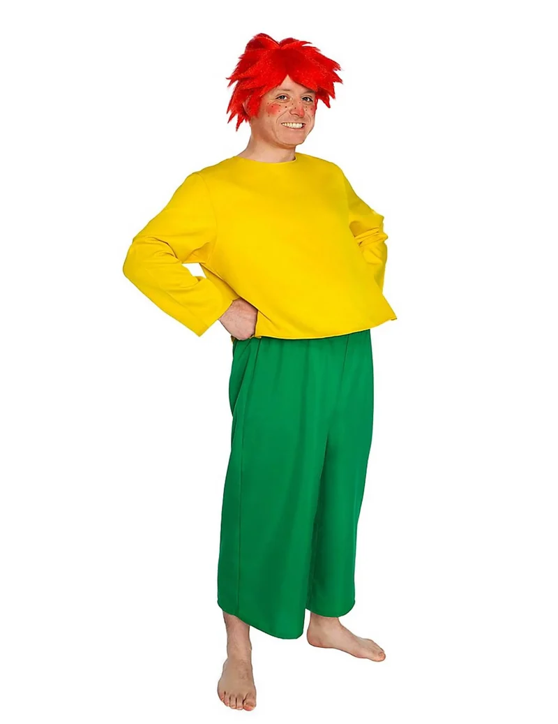 Pumuckl™ Kostüm für Erwachsene grün-gelb