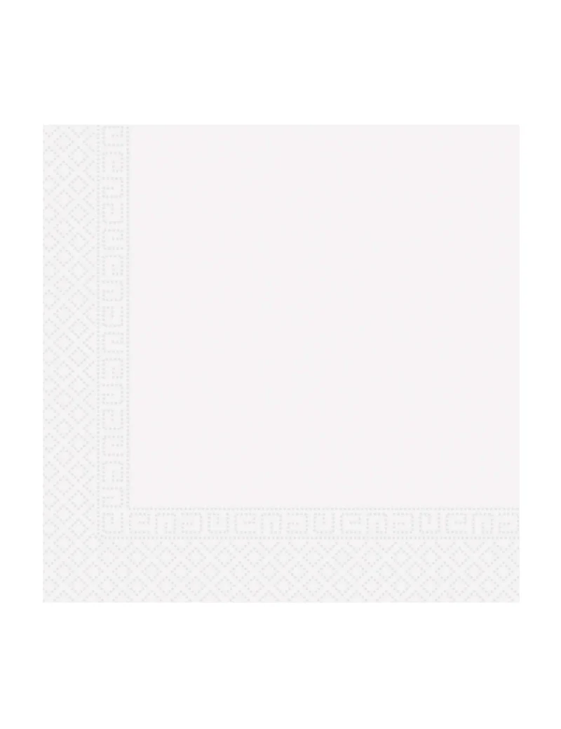 20 weiße heimkompostierbare Papierservietten 33 x 33 cm für Partys