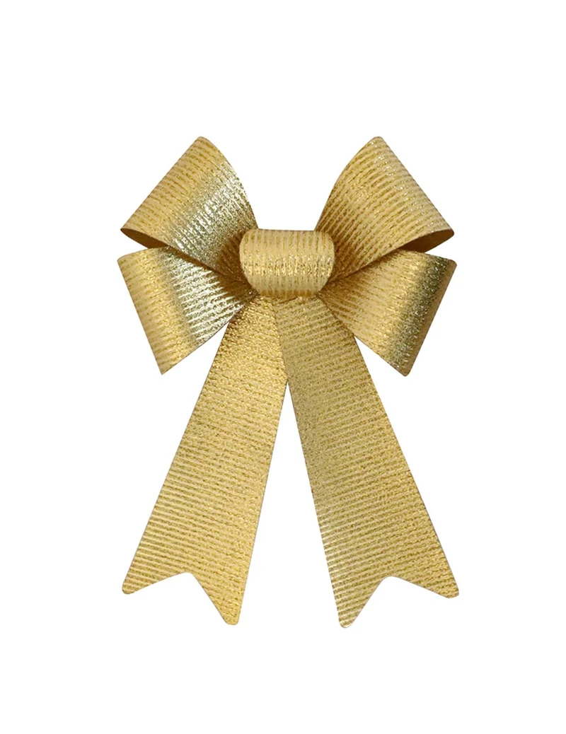 Glänzende goldene Schleife 23 x 38 cm