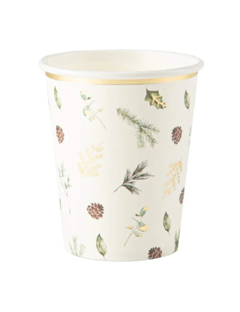 8 Becher Zauberwald 255 ml aus Karton