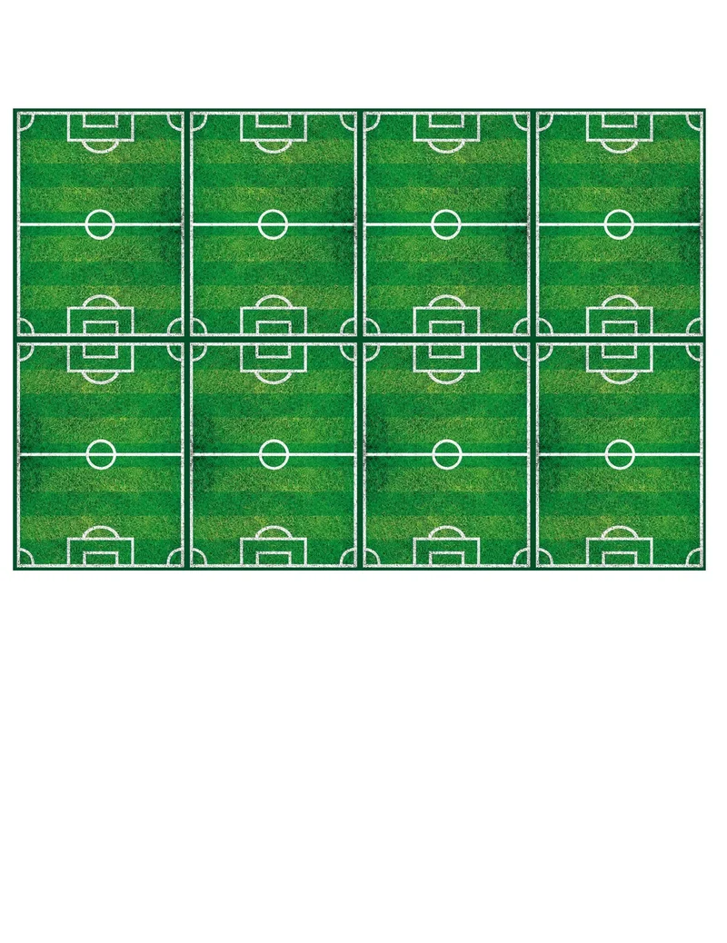 Fußballparty Plastiktischdecke 120 x 180 cm Fußballfeld