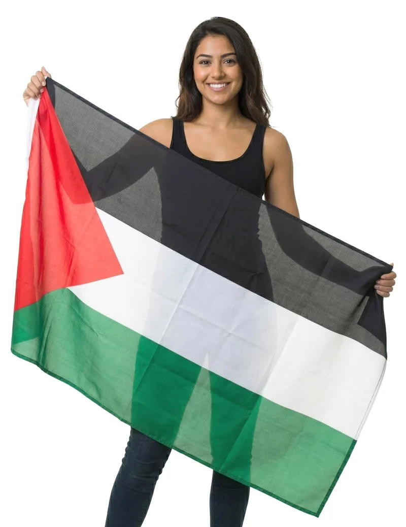 Palästina Flagge aus Stoff 150 x 90 cm Leicht & Dekorativ