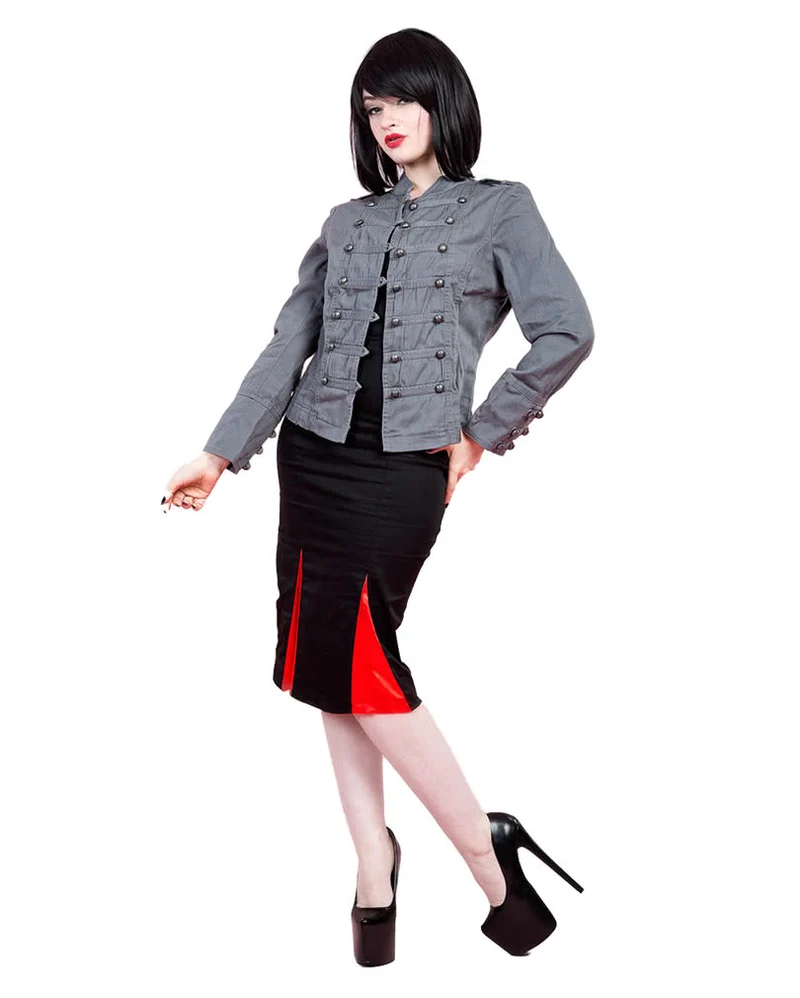 Military Damenjacke grau
