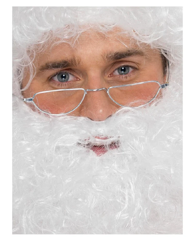 Silberne Halbmond Brille