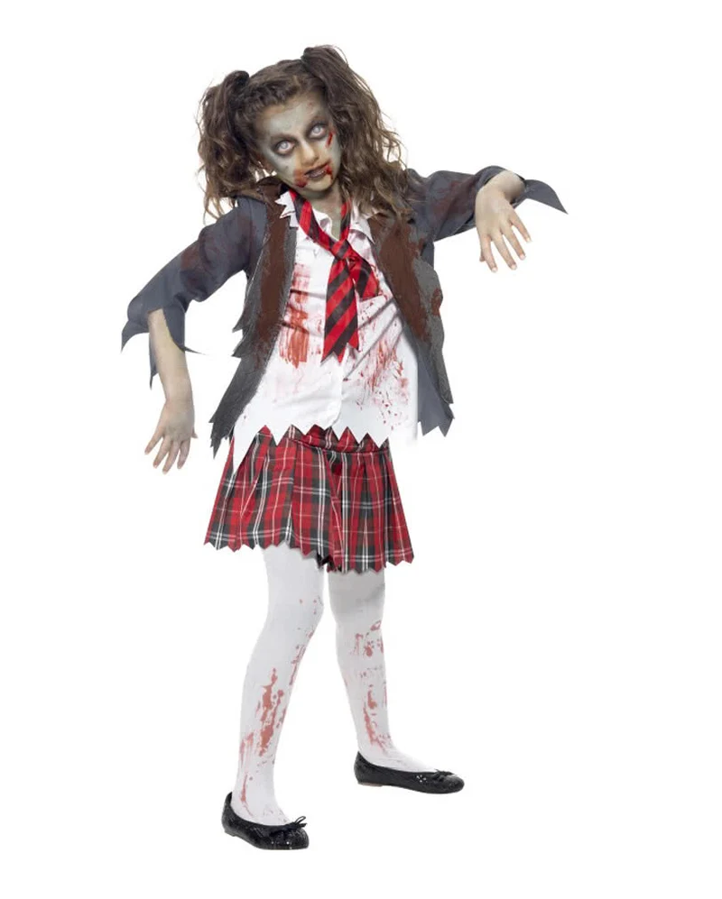 Blutige Zombie Schuluniform für Mädchen & Teens