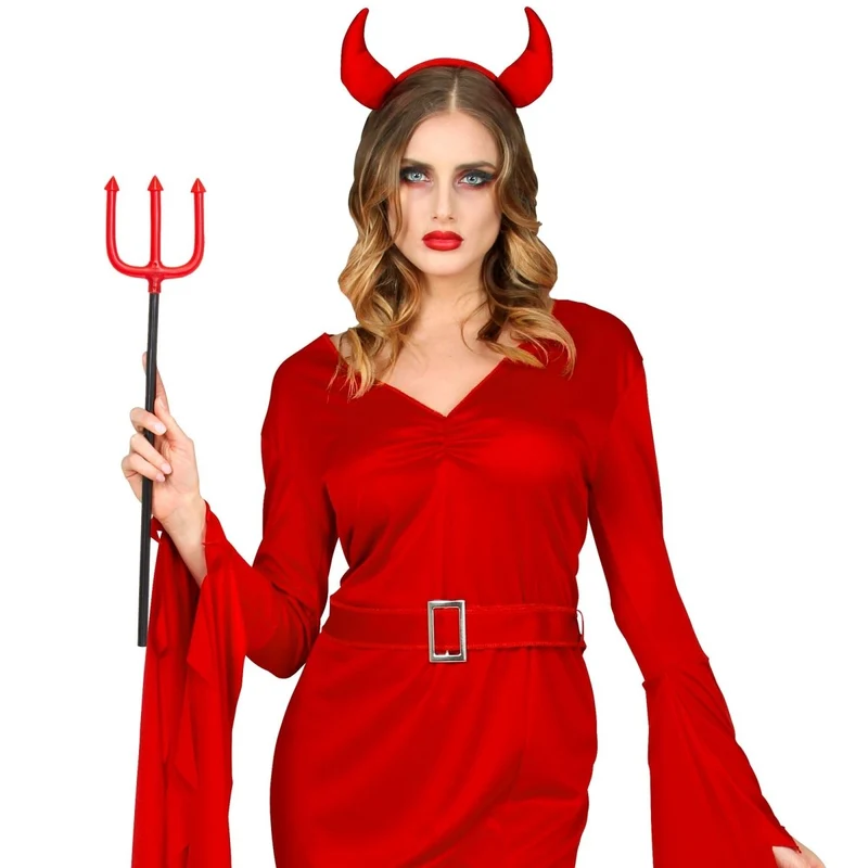 Halloween Dreizack Rot 58cm