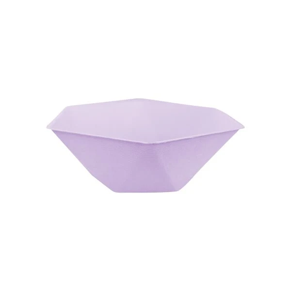 Lila Schalen Sechseckig 15,8cm 6Stk