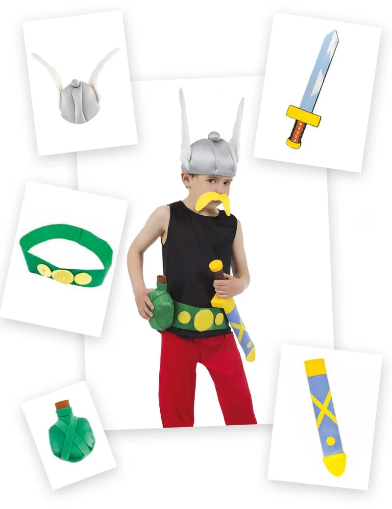 Asterix und Obelix™-Accessoire-Set Asterix 5-teilig bunt