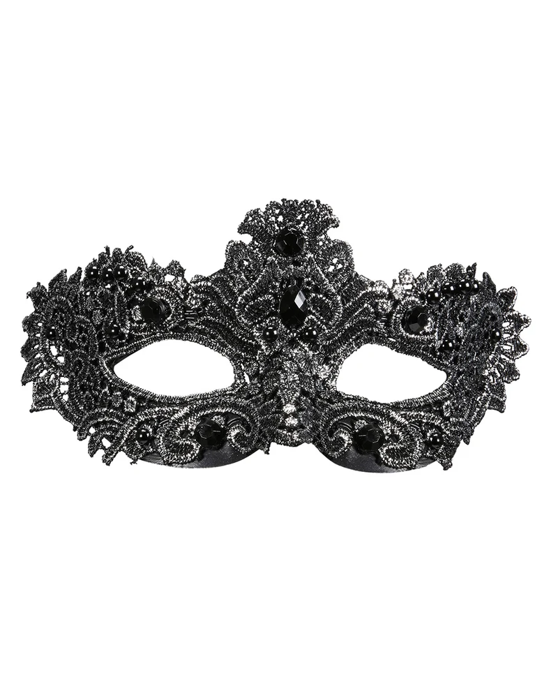 Venezianische Augenmaske Noblesse Silber