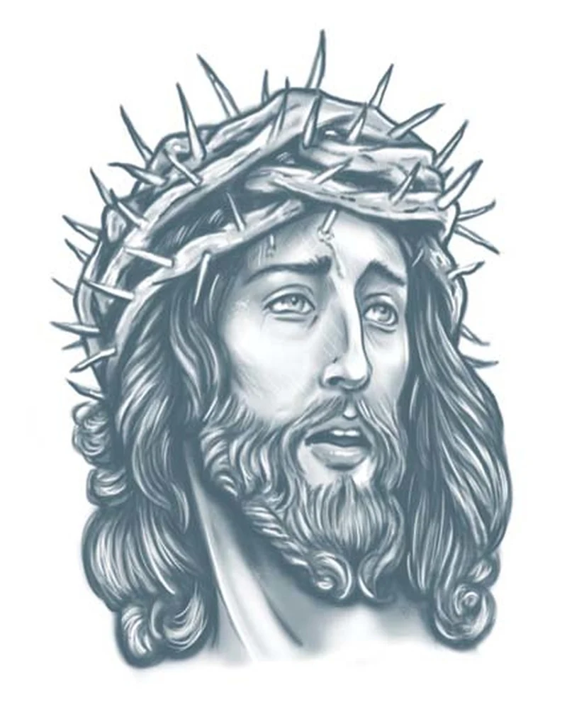 Jesus Tattoo zum Aufkleben