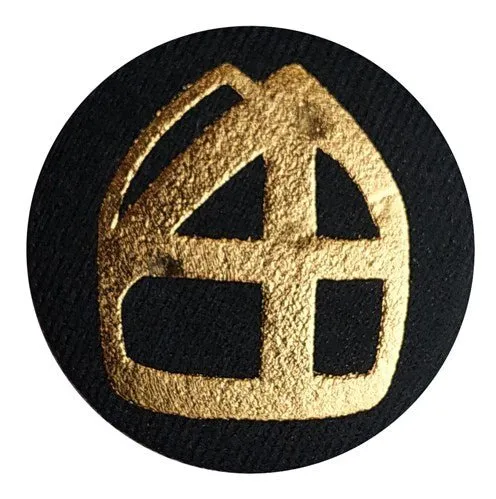 Sinterklaas Knopf Schwarz Gold Mijter 5cm