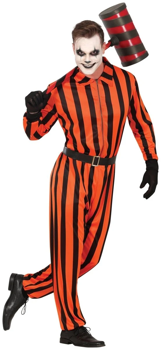 Halloween Jumpsuit Herren Harlekin Gefangener