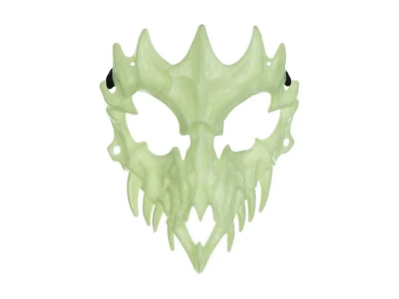 Halloween Maske Grüner Totenkopf Glow In The Dark